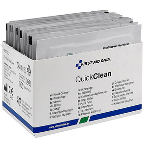Image FIRST AID ONLY Wundreinigungstücher Quick Clean P-44029 00 weiß 20,0 x 12,5 cm, 1 St.