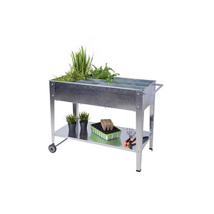 Image Garden Pleasure Hochbeet Mariegold Metall silber rechteckig 52,0 x 81,0 cm