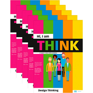 Image PLAYROOM Flipchart-Papier Think Flip EN 65,0 x 97,0 cm, 14 Blatt (80 g/qm), 5 Blöcke