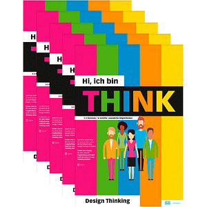 Image PLAYROOM Flipchart-Papier Think Flip DE 65,0 x 97,0 cm, 14 Blatt (80 g/qm), 5 Blöcke