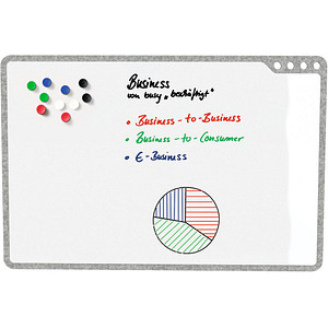 Image PLAYROOM mobiles Whiteboard Playboard 50,0 x 75,0 cm grau emaillierter Stahl