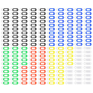 Image WESTCOTT Schlüsselanhänger mit Ring, sortiert, 200er Pack