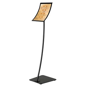 Image update displays Infoständer Konkav schwarz DIN A3