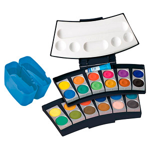 Image Pelikan Deckfarbkasten ProColor 735, 24 Farben, schwarz/blau