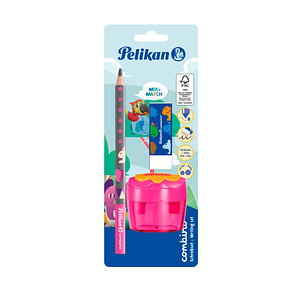 Image Pelikan Combino Schreiblern- Bleistift-Set B pink mit Tiermotiv 1 Set