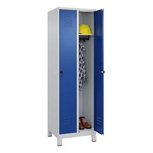 Image CP Spind Classic Plus enzianblau, lichtgrau 080010-20 S10003, 2 Schließfächer 60,0 x 50,0 x 195,0 cm