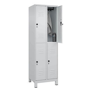 Image CP Spind Classic Plus lichtgrau 080310-20 S10009, 4 Schließfächer 60,0 x 50,0 x 195,0 cm