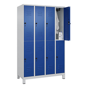 Image CP Spind Classic Plus enzianblau, lichtgrau 080310-40 S10003, 8 Schließfächer 120,0 x 50,0 x 195,0 cm