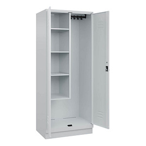 Image CP Putzmittelschrank Classic PLUS 080120-02 S10009 lichtgrau 80,0 x 50,0 x 195,0 cm, aufgebaut