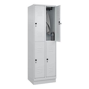 Image CP Spind Classic PLUS lichtgrau 080320-20 S10009, 4 Schließfächer 60,0 x 50,0 x 195,0 cm