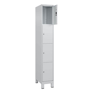 Image CP Schließfachschrank Classic Plus lichtgrau 080010-104 S10009, 4 Schließfächer 30,0 x 50,0 x 195,0 cm