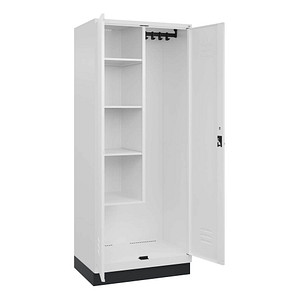 Image CP Putzmittelschrank Classic PLUS 080120-02 S10014 verkehrsweiß 80,0 x 50,0 x 195,0 cm, aufgebaut