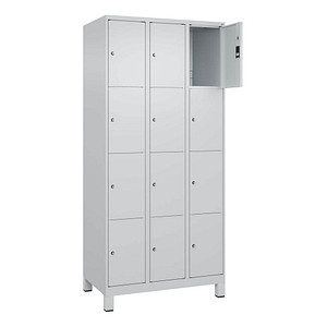 Image CP Schließfachschrank Classic Plus lichtgrau 080010-304 S10009, 12 Schließfächer 90,0 x 50,0 x 195,0 cm