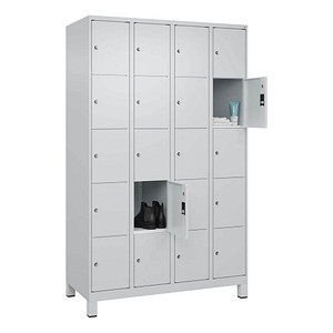 Image CP Schließfachschrank Classic Plus lichtgrau 080010-405 S10009, 20 Schließfächer 120,0 x 50,0 x 195,0 cm