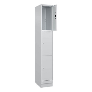 Image CP Schließfachschrank Classic PLUS lichtgrau 080020-103 S10009, 3 Schließfächer 30,0 x 50,0 x 195,0 cm