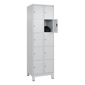 Image CP Schließfachschrank Classic Plus lichtgrau 080010-205 S10009, 10 Schließfächer 60,0 x 50,0 x 195,0 cm