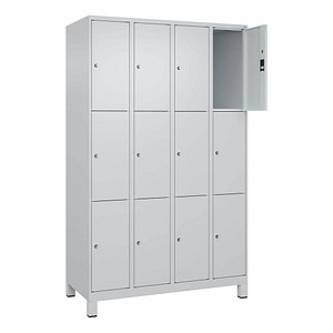 Image CP Schließfachschrank Classic Plus lichtgrau 080010-403 S10009, 12 Schließfächer 120,0 x 50,0 x 195,0 cm
