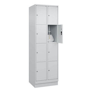 Image CP Schließfachschrank Classic PLUS lichtgrau 080020-204 S10009, 8 Schließfächer 60,0 x 50,0 x 185,0 cm