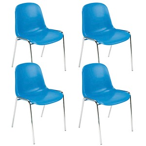 Image 4 Nowy Styl Schalenstühle Beta H.BLAU K09 blau Kunststoff