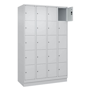 Image CP Schließfachschrank Classic PLUS lichtgrau 080020-405 S10003, 20 Schließfächer 120,0 x 50,0 x 195,0 cm