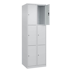 Image CP Schließfachschrank Classic Plus lichtgrau 080000-203 S10008, 9 Schließfächer 60,0 x 50,0 x 185,0 cm