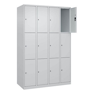 Image CP Schließfachschrank Classic Plus lichtgrau 080000-403 S10008, 12 Schließfächer 120,0 x 50,0 x 185,0 cm