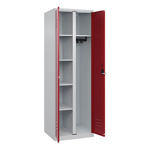 Image CP Spind Classic Plus lichtgrau, rubinrot 080600-20 S10001, 1 Schließfach 60,0 x 50,0 x 185,0 cm
