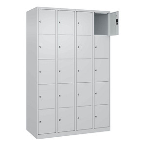 Image CP Schließfachschrank Classic Plus lichtgrau 080000-405 S10008, 20 Schließfächer 120,0 x 50,0 x 185,0 cm