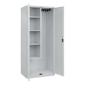 Image CP Putzmittelschrank Classic PLUS 080100-02 S10008 lichtgrau 80,0 x 50,0 x 185,0 cm, aufgebaut