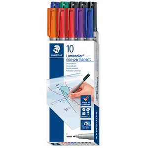 Image STAEDTLER Lumocolor Folienstifte-Set farbsortiert non-permanent 10 St.