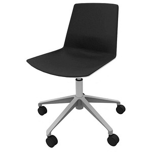 Image Quadrifoglio Besucherstuhl Clue OCLUEA01 BA B01/028 schwarz, weiß Stoff