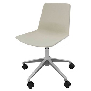 Image Quadrifoglio Besucherstuhl Clue OCLUEA01 BA B01/009 beige, weiß Stoff