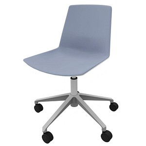 Image Quadrifoglio Besucherstuhl Clue OCLUEA01 BA B01/014 blau, weiß Stoff