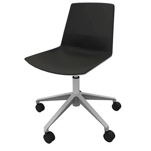 Image Quadrifoglio Besucherstuhl Clue OCLUEA01 GR B03/138 schwarz, grau Kunstleder