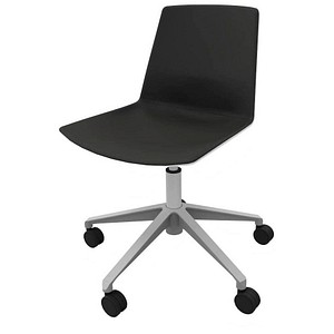 Image Quadrifoglio Besucherstuhl Clue OCLUEA01 BA B03/138 schwarz, weiß Kunstleder
