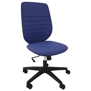 Image Quadrifoglio Bürostuhl Okay blau, schwarz Stoff