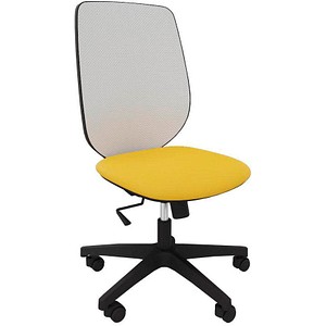 Image Quadrifoglio Bürostuhl Okay Netz gelb, weiß, schwarz Stoff