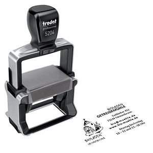 Image TRODAT 5204 Edelstahl, m. Logo (320965)