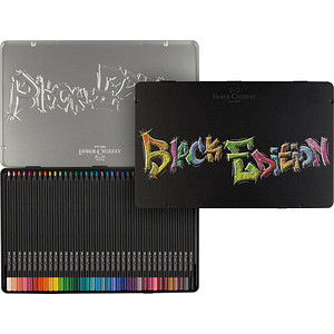 Image FABER-CASTELL Dreikant-Buntstifte Black Edition, 36er Etui