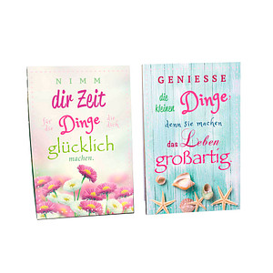 Image LUMA Aufstellkarte Nimm dir Zeit... DIN B6 Schrift