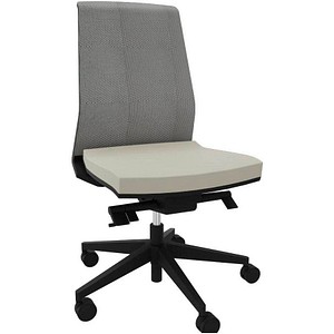 Image Quadrifoglio Bürostuhl Omnia Netz beige, schwarz, schwarz Stoff