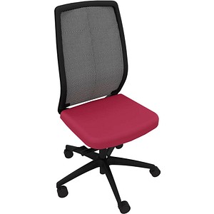 Image Quadrifoglio Bürostuhl Orion rot, schwarz, schwarz Stoff