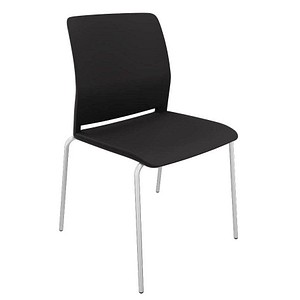 Image Quadrifoglio Besucherstuhl Close OCLOSV01 NR FSC27 schwarz Kunststoff