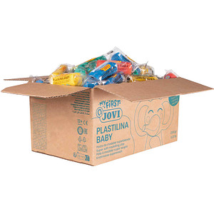 Image JOVI Knete My First Plastilina Baby farbsortiert, 60 Farben je 38,0 g
