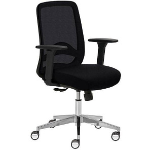 Image Mayer Bürostuhl, 3280 Stoff schwarz, Gestell alu