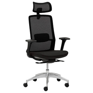 Image Mayer Bürostuhl, 2482_KS Stoff schwarz, Gestell alu
