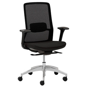Image Mayer Bürostuhl, 2482 Stoff schwarz, Gestell alu