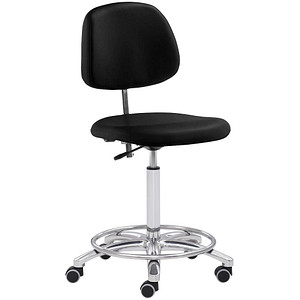 Image Mayer Arbeitsdrehstuhl schwarz Kunstleder