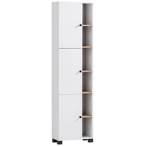 Image MÖBELPARTNER Badschrank Balto 157483 weiß 44,9 x 23,4 x 167,6 cm