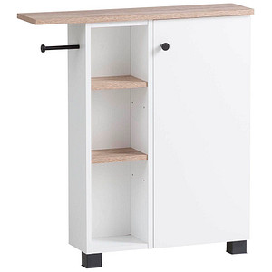 Image MÖBELPARTNER Badschrank Balto 157453 weiß 70,7 x 17,0 x 76,8 cm